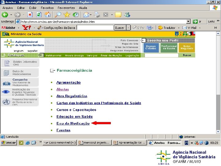 Agência Nacional de Vigilância Sanitária Murilo Freitas Dias GFARM / NUVIG 