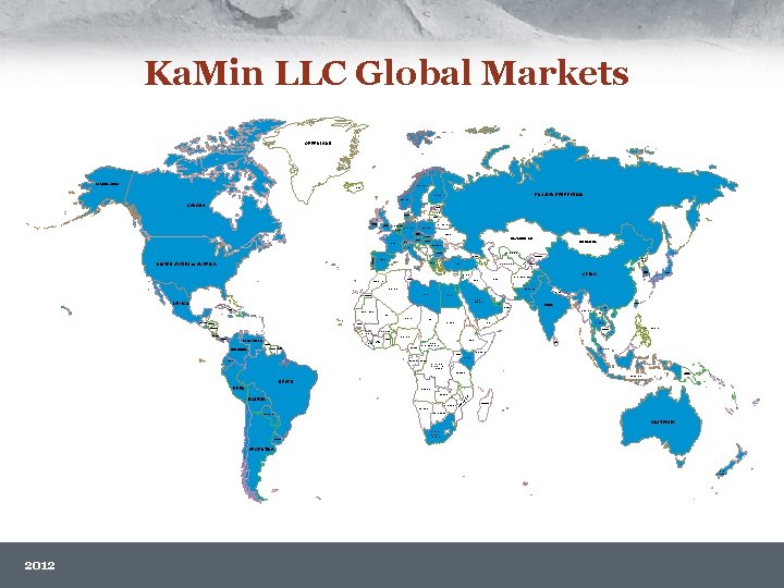 Ka. Min LLC Global Markets GREENLAND ALASKA (USA) SWEDEN ICELAND RUSSIAN FEDERATION FINLAND NORWAY