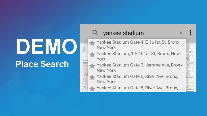 DEMO Place Search 