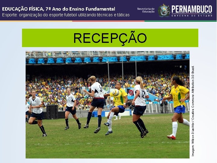 EDUCAÇÃO FÍSICA, 7º Ano do Ensino Fundamental Esporte: organização do esporte futebol utilizando técnicas EDUCAÇÃO FÍSICA, 7º Ano do Ensino Fundamental Esporte: organização do esporte futebol utilizando técnicas