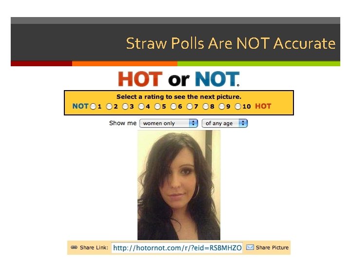 Straw Polls Are NOT Accurate 