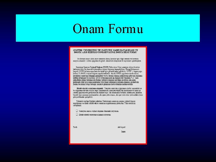 Onam Formu Onam Formu
