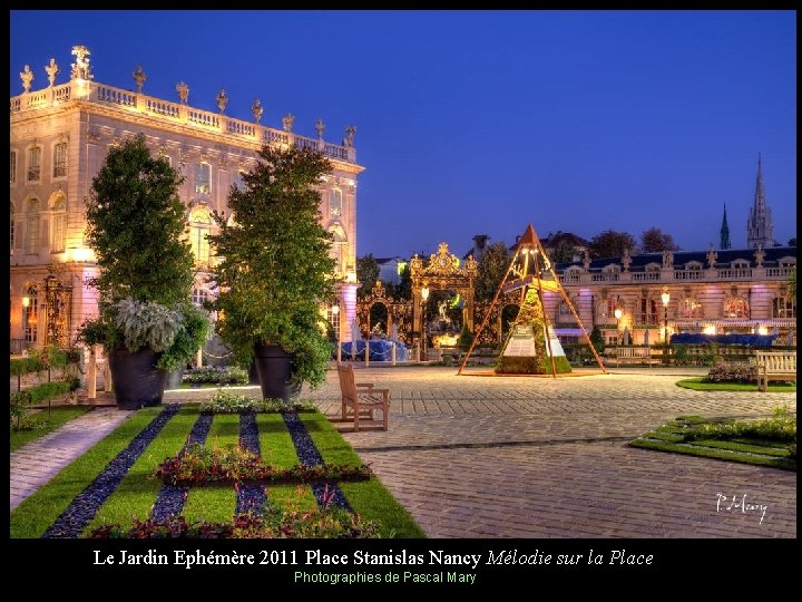 Le Jardin Ephémère 2011 Place Stanislas Nancy Mélodie sur la Place Photographies de Pascal