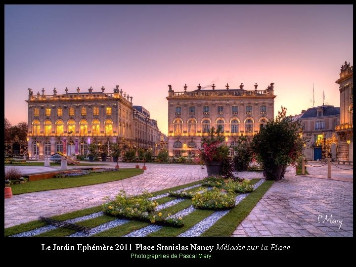 Le Jardin Ephémère 2011 Place Stanislas Nancy Mélodie sur la Place Photographies de Pascal