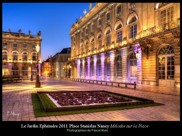 Le Jardin Ephémère 2011 Place Stanislas Nancy Mélodie sur la Place Photographies de Pascal