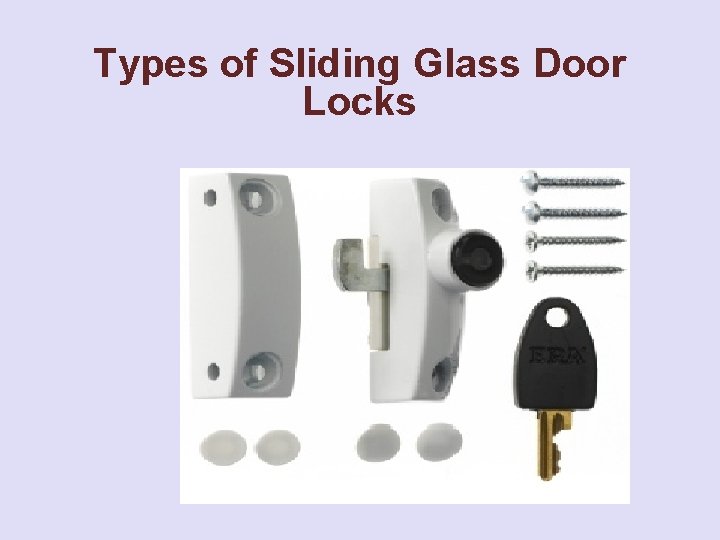 Types of Sliding Glass Door Locks 