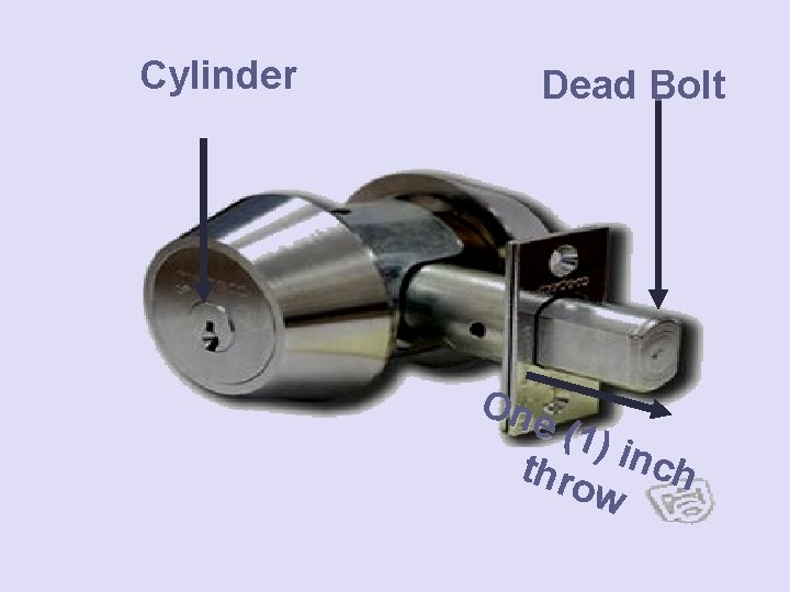 Cylinder Dead Bolt One (1) i thro nch w 