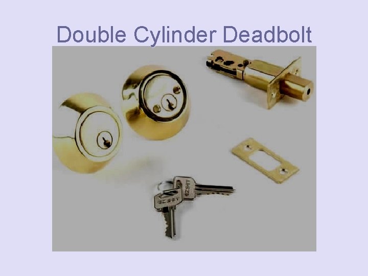 Double Cylinder Deadbolt 