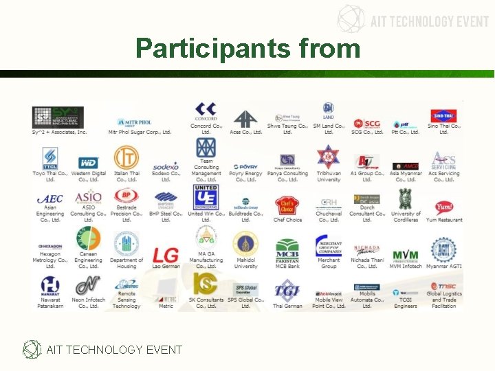 Participants from AIT TECHNOLOGY EVENT Participants from AIT TECHNOLOGY EVENT