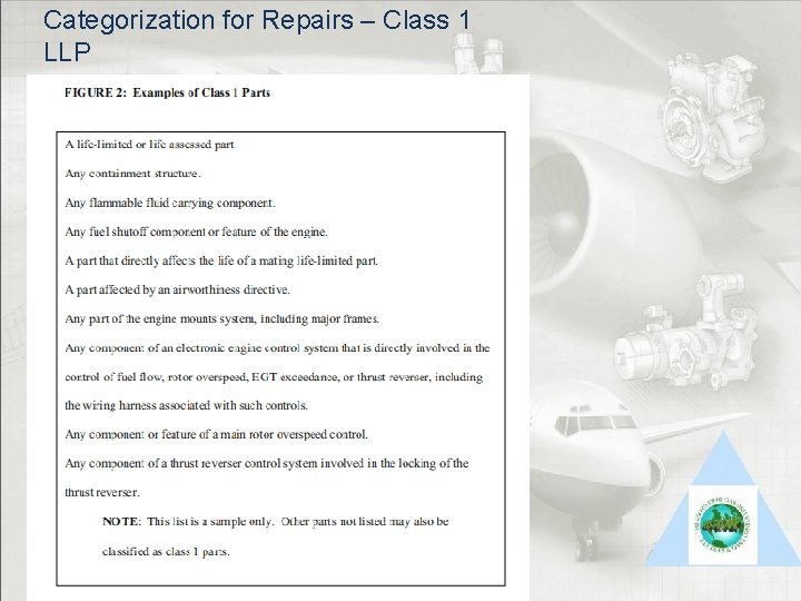 Categorization for Repairs – Class 1 LLP 
