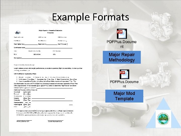 Example Formats Major Repair Methodology Major Mod Template 