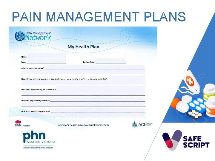 PAIN MANAGEMENT PLANS 