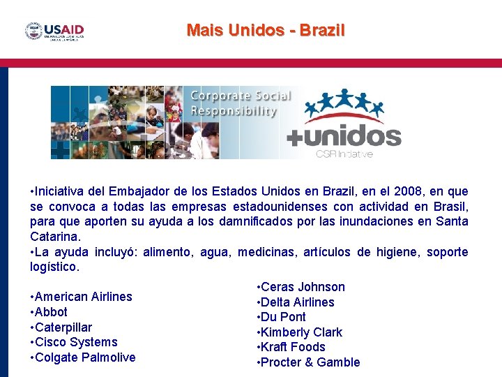 Mais Unidos - Brazil • Click to edit Master text styles • Second level