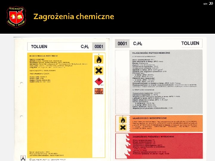 str. 20 Zagrożenia chemiczne Zdjęcie 1 