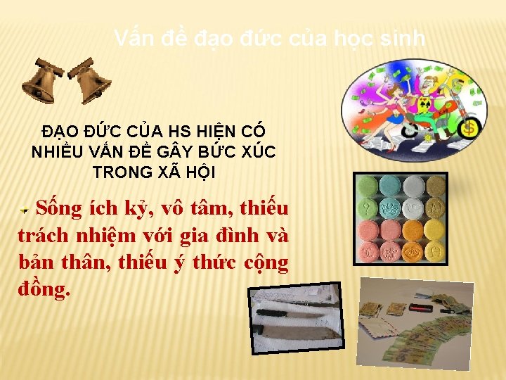 Vấn đề đạo đức của học sinh ĐẠO ĐỨC CỦA HS HIỆN CÓ NHIỀU