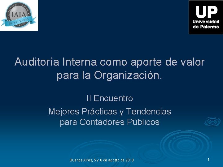Auditora Interna como aporte de valor para la