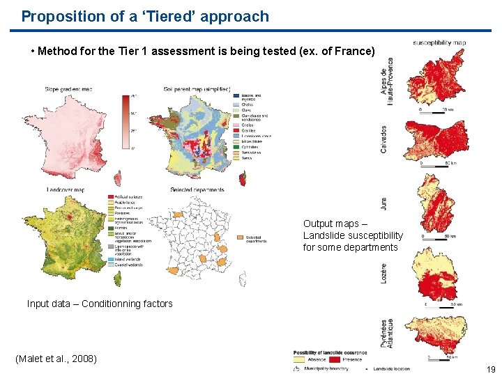 Proposition of a ‘Tiered’ approach • Method for the Tier 1 assessment is being