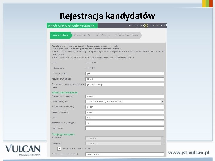 Rejestracja kandydatów -67 