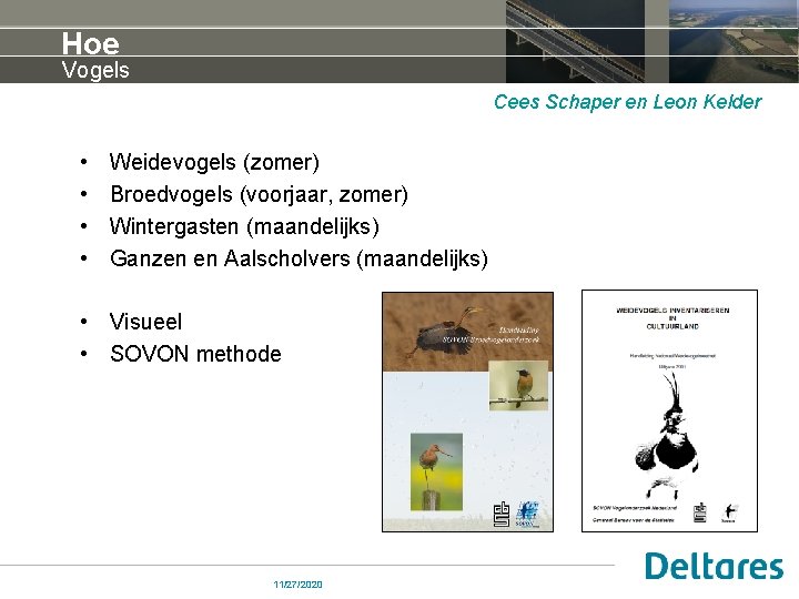 Hoe Vogels Cees Schaper en Leon Kelder • • Weidevogels (zomer) Broedvogels (voorjaar, zomer)