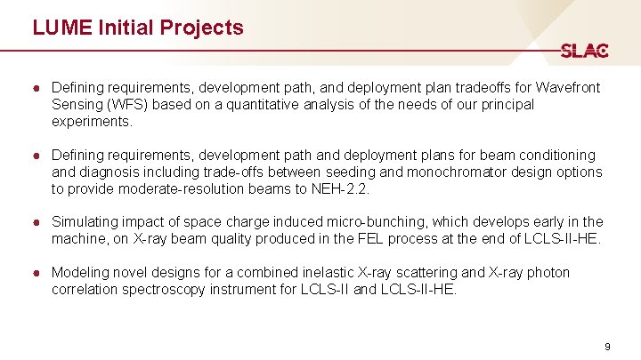 Service Module Lume LUME Lightsource Unified Modeling Environment Christopher Mayes Andrea
