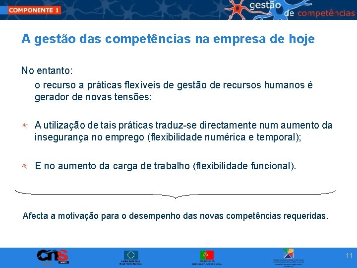 A gestão das competências na empresa de hoje No entanto: o recurso a práticas