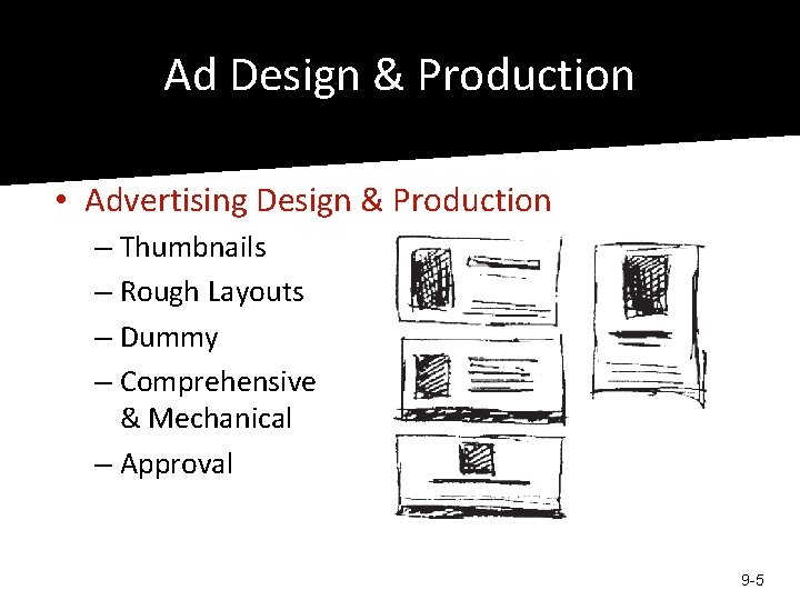 Ad Design & Production • Advertising Design & Production – Thumbnails – Rough Layouts Ad Design & Production • Advertising Design & Production – Thumbnails – Rough Layouts