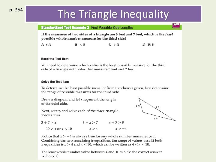 p. 364 The Triangle Inequality 