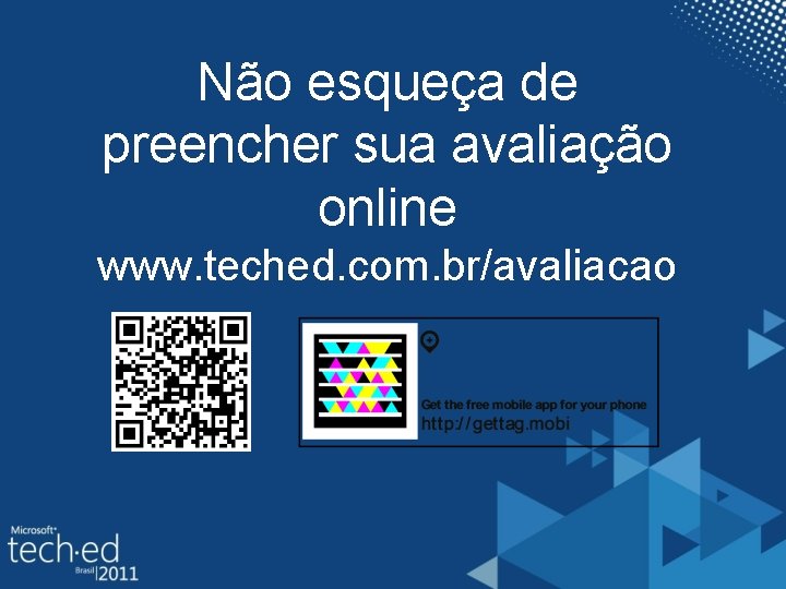 Não esqueça de preencher sua avaliação online www. teched. com. br/avaliacao 