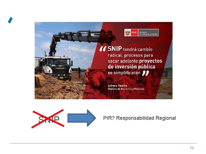 SNIP PIR? Responsabilidad Regional 13 