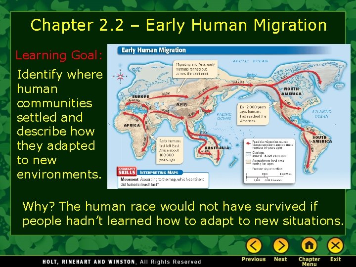 Chapter 2 2 Early Human Migration Learning Goal
