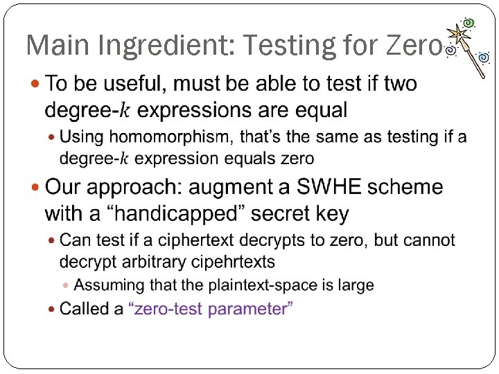Main Ingredient: Testing for Zero 