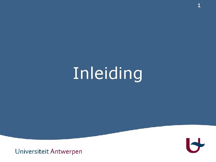 1 Inleiding 