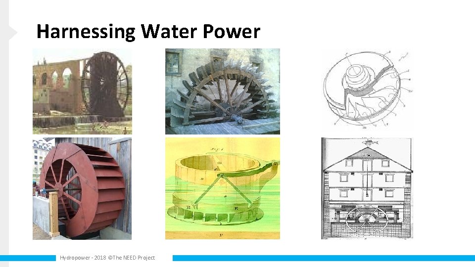 Harnessing Water Power Hydropower - 2018 ©The NEED Project 