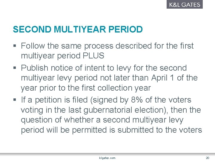 SECOND MULTIYEAR PERIOD § Follow the same process described for the first multiyear period