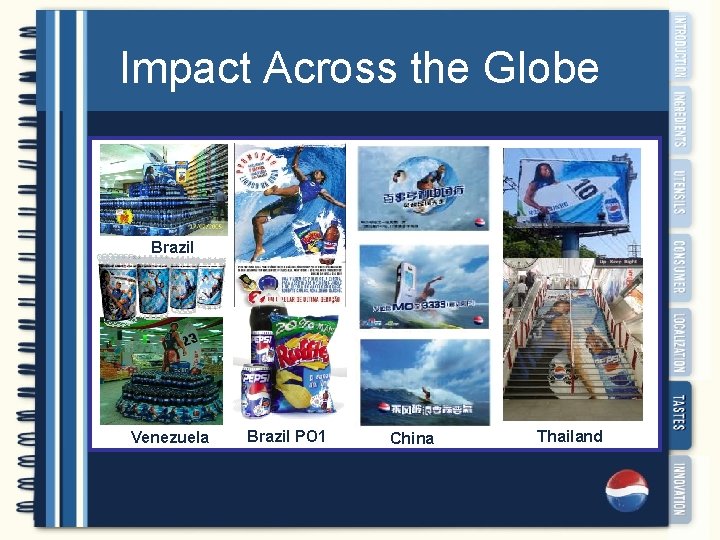 Impact Across the Globe Brazil Chapter 5: Blast your taste buds Venezuela Brazil PO