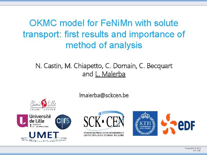 OKMC model for Fe. Ni. Mn with solute transport: first results and importance of
