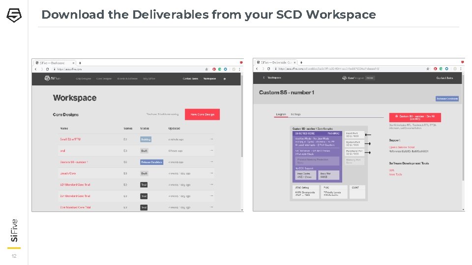 Download the Deliverables from your SCD Workspace 12 