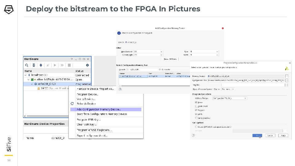Deploy the bitstream to the FPGA In Pictures 14 