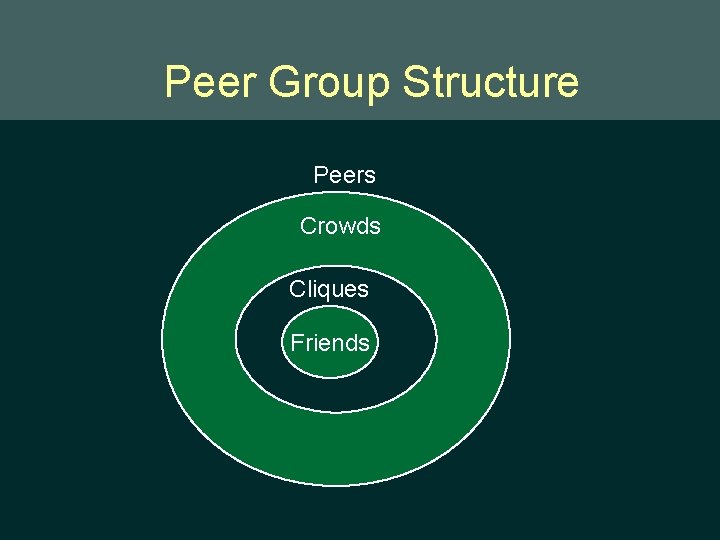 Peer Group Structure Peers Crowds Cliques Friends 