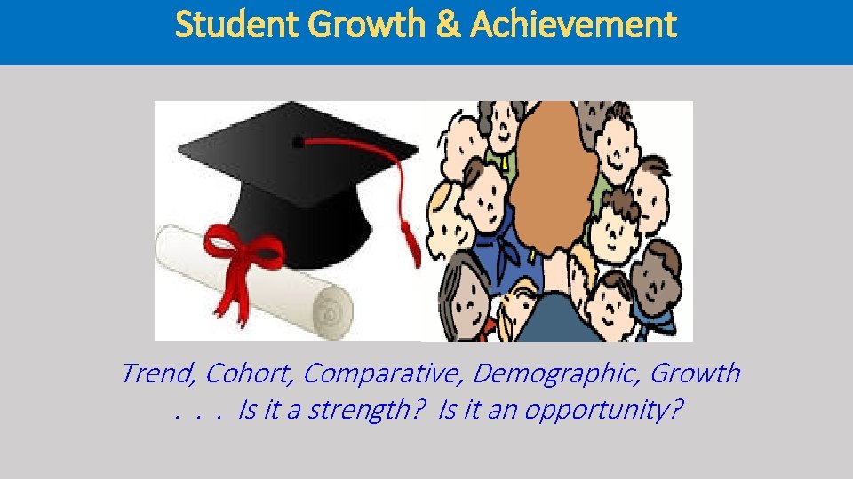 Student Growth & Achievement Trend, Cohort, Comparative, Demographic, Growth. . . Is it a