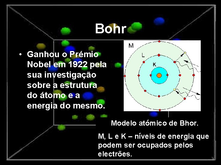 Bohr • Ganhou o Prémio Nobel em 1922 pela sua investigação sobre a estrutura