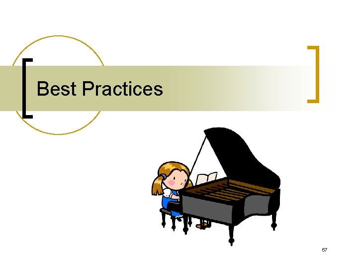 Best Practices 67 