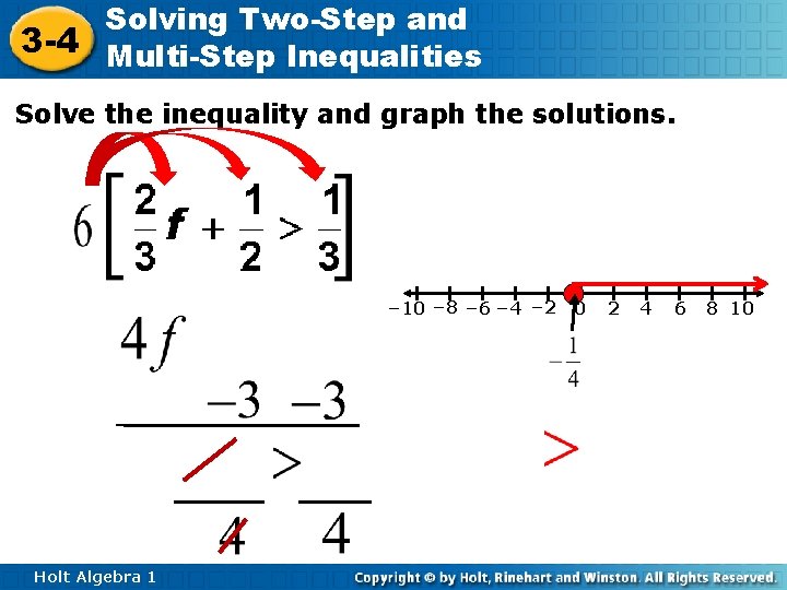 Solving TwoStep and 3 4 MultiStep Inequalities Warm