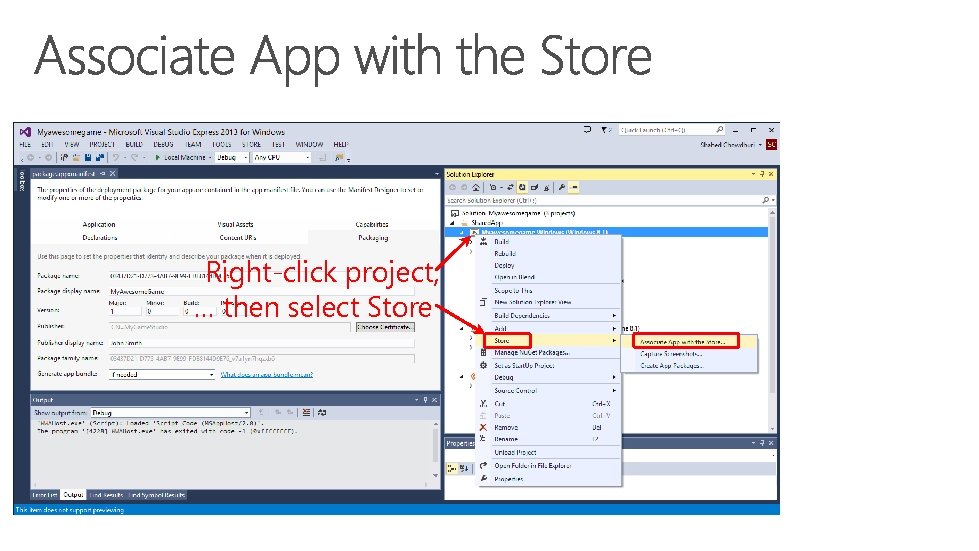Right-click project, … then select Store Right-click project, … then select Store