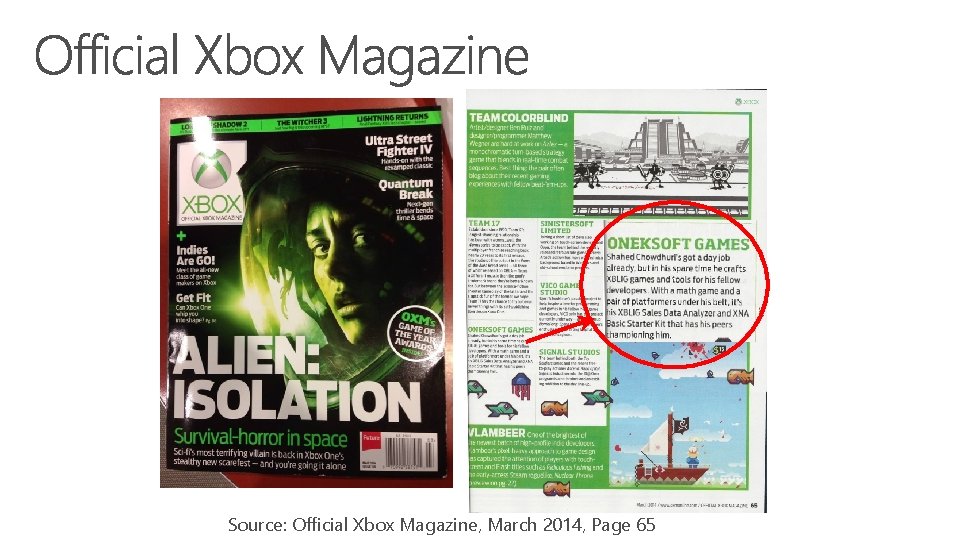 ` Source: Official Xbox Magazine, March 2014, Page 65 ` Source: Official Xbox Magazine, March 2014, Page 65