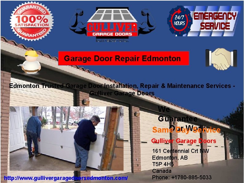 Garage Door Repair Edmonton Trusted Garage Door Installation, Repair & Maintenance Services Gulliver Garage