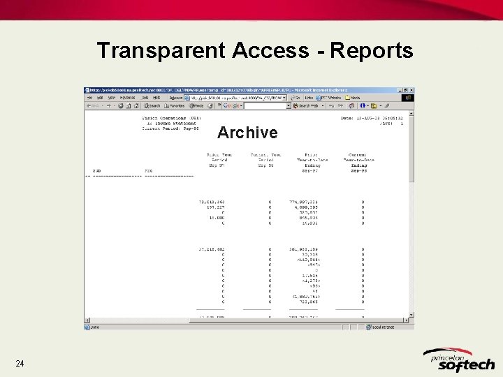 Transparent Access - Reports Archive 24 Transparent Access - Reports Archive 24