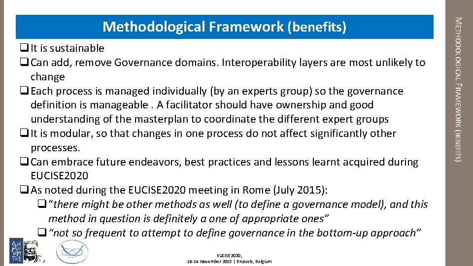 q. It is sustainable q. Can add, remove Governance domains. Interoperability layers are most