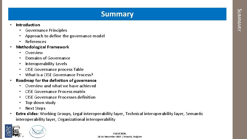  • Introduction • Governance Principles • Approach to define the governance model •