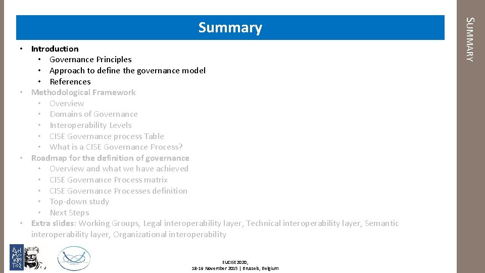  • Introduction • Governance Principles • Approach to define the governance model •